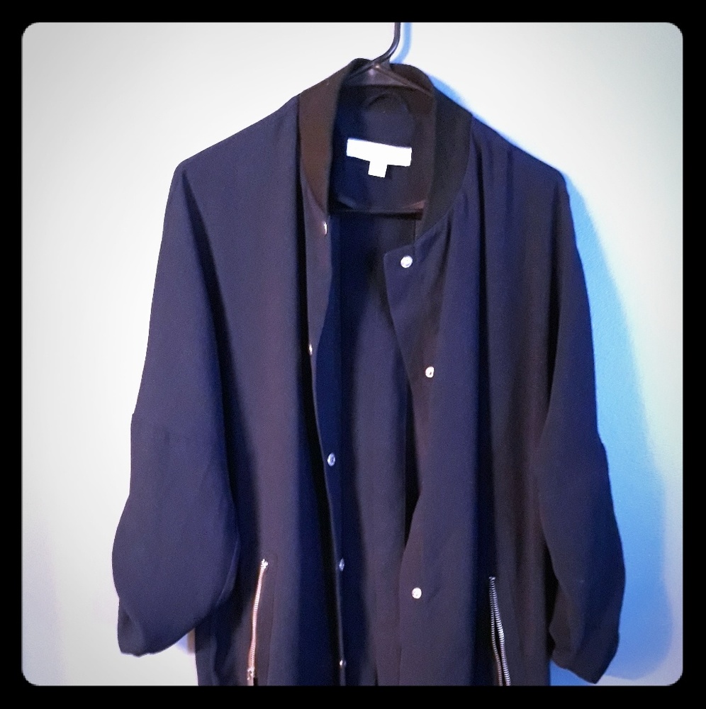 Oversized snap up jacket - Picture 2 of 3